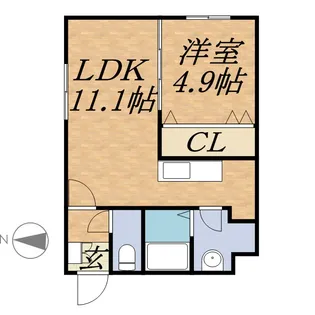 CASA RAVIN(カサラビン)【3階】の間取り