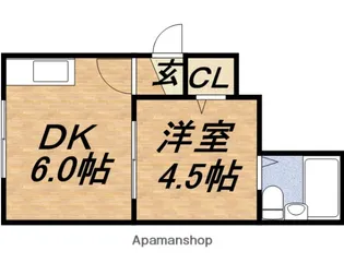 ロミ円山【1階】の間取り