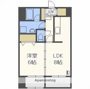 KSフロンティアビル【701号室】の間取り