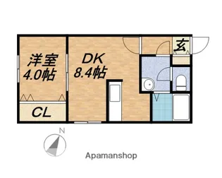 SEA PRAIRIE(シープレーリー)【4階】の間取り