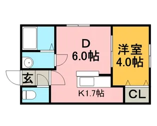 ラフィーネ大通円山(RAFFINE大通円山)【4階】の間取り