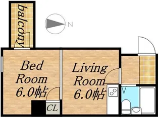 サウスフォーⅡ【218号室】の間取り