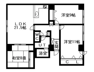 ビッグウィン915(BIGWIN915)【5階】の間取り