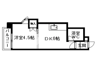 第27松井ビル【405号室】の間取り