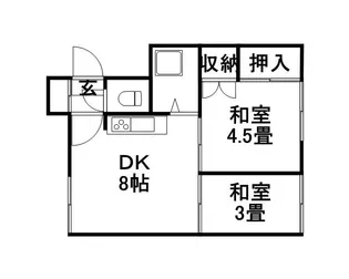 コーポふじ【5号室】の間取り