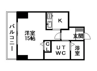 レジディア大通西【9階】の間取り