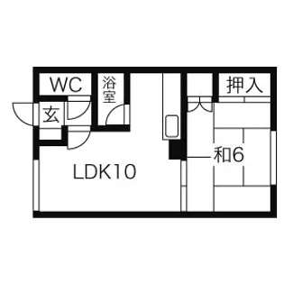 翠明荘【8号室】の間取り