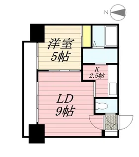 サンコート大通【3階】の間取り