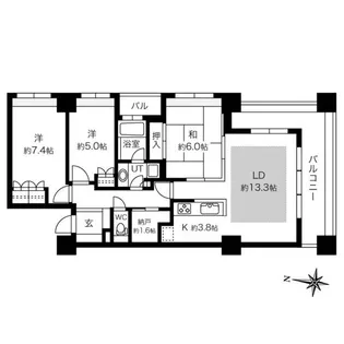 パークホームズ大通公園【10階】の間取り