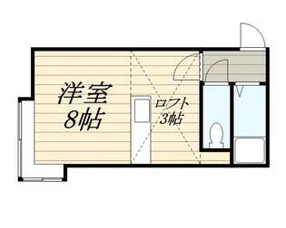 ライフステージ北大西【205号室】の間取り