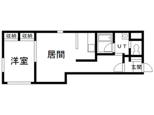 ハウスエルム【101号室】の間取り
