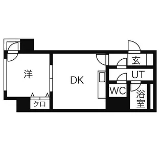 コートロティ大通【701号室】の間取り