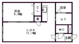 サンテラス宮の森【3階】の間取り