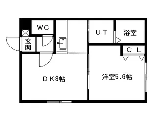 KOKOMO北6条【205号室】の間取り