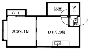 T’S円山【101号室】の間取り
