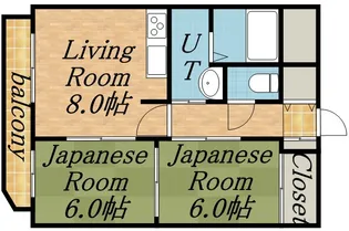 エクシード円山公園南【3階】の間取り