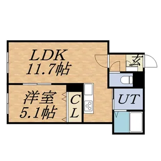 グランメール北円山【3階】の間取り