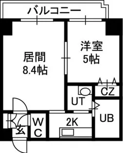 WILLDO南12条【00402号室】の間取り