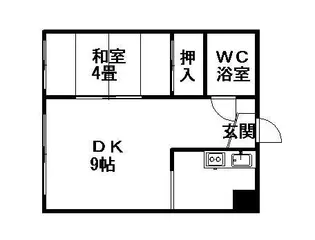 グランメール北2条【00407号室】の間取り