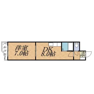 PEOPLE NOⅢ【00805号室】の間取り