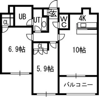 グランカーサ裏参道【00801号室】の間取り