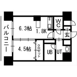 クレジデンス札幌・南4条【00903号室】の間取り