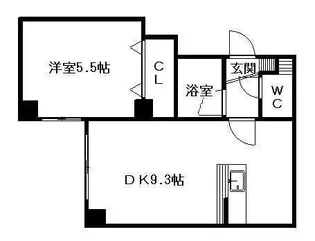 ルナハイツ南8条【00206号室】の間取り