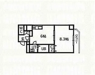 ジュマ旭ケ丘【00307号室】の間取り