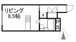 エクセレントハウス中島公園165【403号室】の間取り