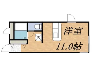 エクセレントハウス中島公園165【401号室】の間取り