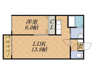 ポラリス中島公園【2階】の間取り