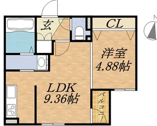 ヴェネーノ円山【5階】の間取り