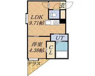 LUXE 山鼻【1階】の間取り