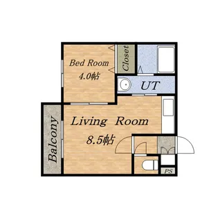リリアーナ琴似【0401号室】の間取り