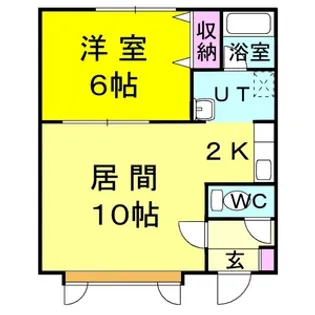 スカイハイツ III【1階】の間取り