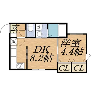 ガーデンハウス美術館前【1階】の間取り