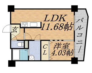 グランカーサ永山公園通 WEST【00503号室】の間取り
