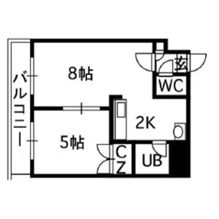 セントポーリア弐番館【0807号室】の間取り