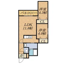 ファランドール宮の森【3階】の間取り