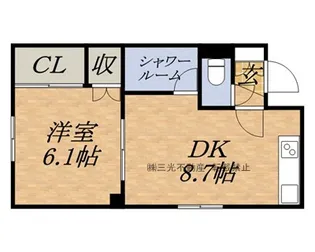札幌ヒルズ【103号室】の間取り