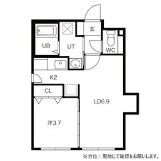 アスパイア宮の森【0203号室】の間取り
