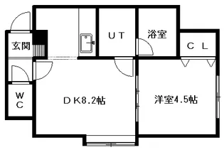アーバン・ハウスⅠ【102号室】の間取り
