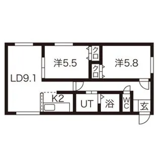 イーストコート894【2階】の間取り