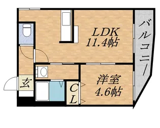 TERRACE NAGISA(テラス ナギサ)【4階】の間取り