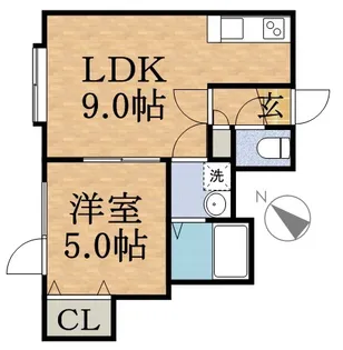 CANYONRIVERⅢ(キャニオンリバー)【2階】の間取り