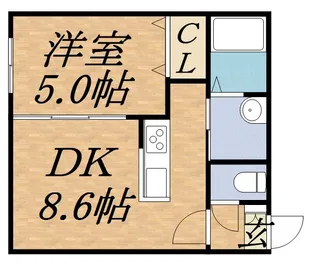 ケレス発寒【00202号室】の間取り