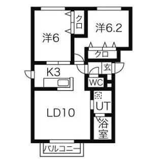 アルページュL・A【4階】の間取り