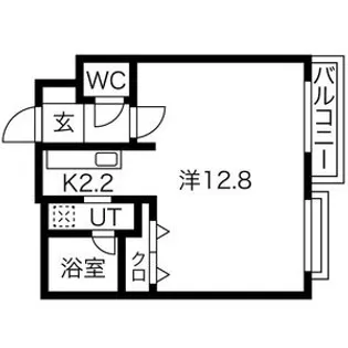 ノヴァ円山公園【505号室】の間取り