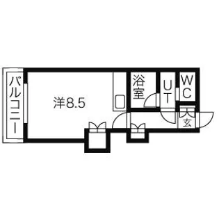 メープル北円山【6階】の間取り