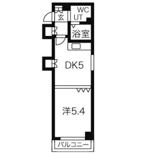 メープル北円山【7階】の間取り